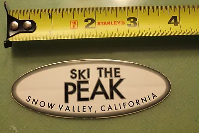 SNOW VALLEY CA Ski The PEAK Mountain Snowboard ~4  Vintage SKI Decal STICKER • $9