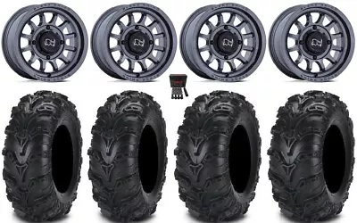 Black Rhino Rapid 14  Wheels Gm 27  Mud Lite II Tires Kawasaki Brute Force IRS • $1263.88