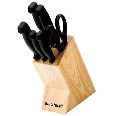 Wiltshire Laser Basic 7 Pieces Knife Block • $37.95