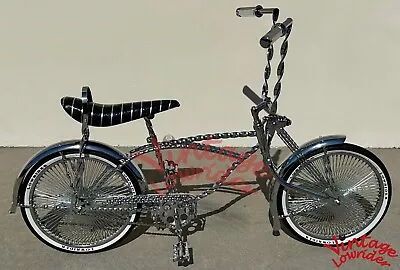 Vintage Lowrider All Chrome Twisted 20  Cruiser Bike 144 Spokes Coaster Brake • $889.79