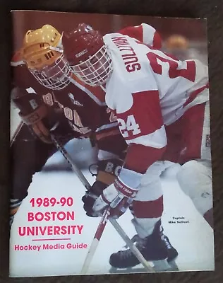 1989-1990 Boston University Hockey Media Guide • $27