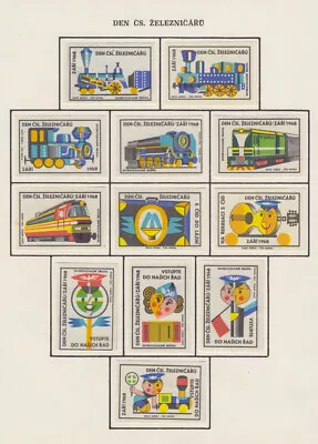 Series Of Old Czechoslovakian Matchbox Labels From 1968 /5459-5470/ • $0.99