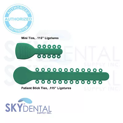 Orthodontic Elastic Ligature Ties Bands Dental Patient Sticks Brackets 1008pcs • $29.99