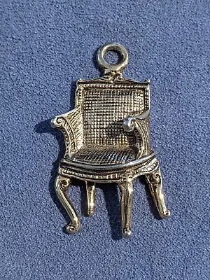 Vintage Pendant (Bag J) Gold Tone Vixtorian Chair MOMENTO Steampunk • $7.28