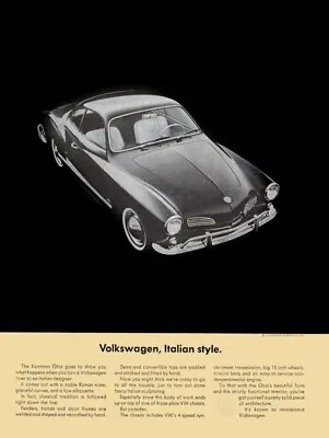 1964 VW Volkswagen Karmann Ghia New Metal Sign: 12 X 16 - Free Shipping • $33.88