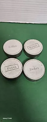 4 Vintage Kodak Metal Film Containers Looks New Inside. Great Condition. • $30