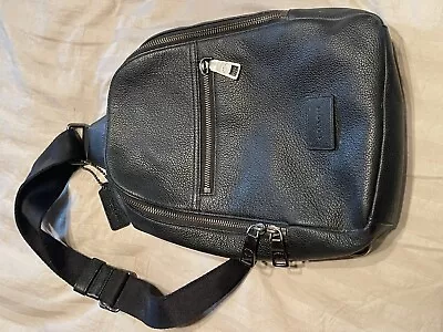 Coach Crossbody Unisex Leather Sling Shoulder Bag  • $150