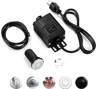 Garbage Disposal Air Switch Kit Sink Top Waste Disposer On/Off Switch • £43.70