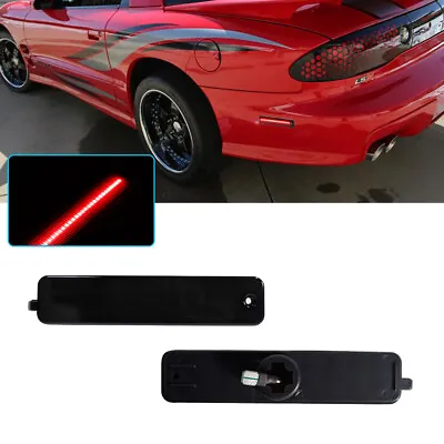 For 93-02 Pontiac Firebird Trans AM Smoked LED Bumper Red LED Side Marker Lights • $24.99