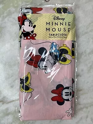 Disney Minnie Mouse Tablecloth 52  X 70  Pink Sealed New  • $4.25