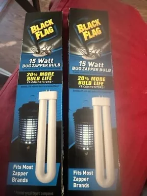 Black Flag BB-15WHT 15-Watt Bulb 3.98 Ounces Flying Insects BUER GET2 PER ORDER • $19.99