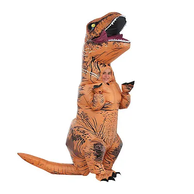 T-REX Dinosaur Inflatable Costume Suit Outfit W/Batteries Fans For Kids Cosplay • $39.99