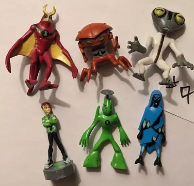 Ben 10 Alien Force Mini Figures - Lot Of 6 Bandai Cartoon Network Bundle ! • $0.99