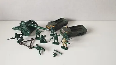 Matchbox Battle Kings Artillery Truck 1977 X 2 + Battle Gun And Figures • £20