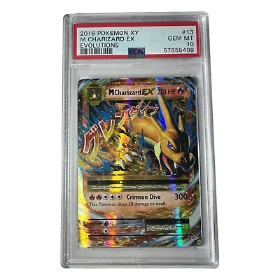 2016 Pokemon XY Evolutions M Charizard EX #13 PSA 10 Gem Mint • $99.99