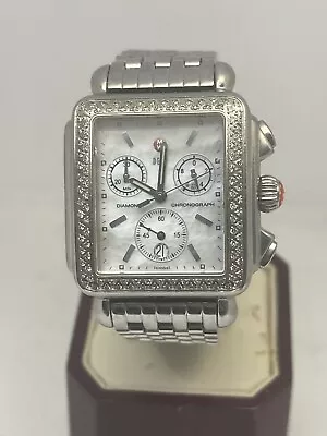 Michele Deco Bezel Womens Watch Stainless B67141SS- MW06A01 • $750