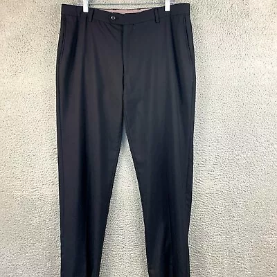 Lands End Dress Pants Men 34 Black Wool Tailored Fit Lined Business Casual 36x32 • $22.74