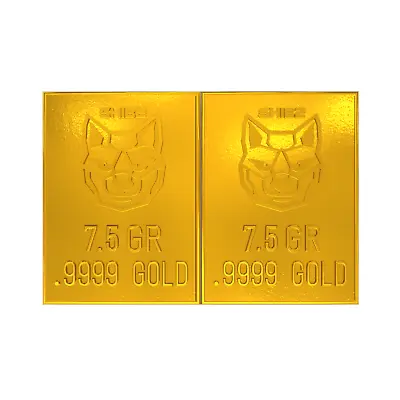 1 Gram SHIB2 Gold Snap Bar GR Bar Gold Bullion Precious Metal .9999 Gold SHIBA • $202.04