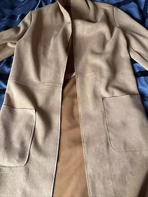 Zara Suede Camel Colour Coat S • £6
