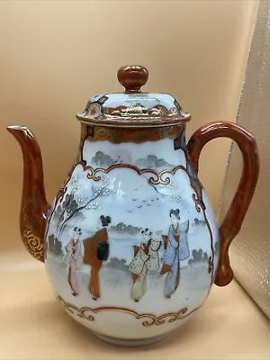 Satsuma Japanese Teapot Porcelain Vintage Antique Tea Painted Hand SATSUMA • £15.99