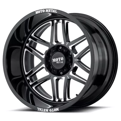 MOTO METAL MO992 Folsom 20X10 6x139.7 Offset -18 Gloss Black Milled (Qty Of 1) • $385