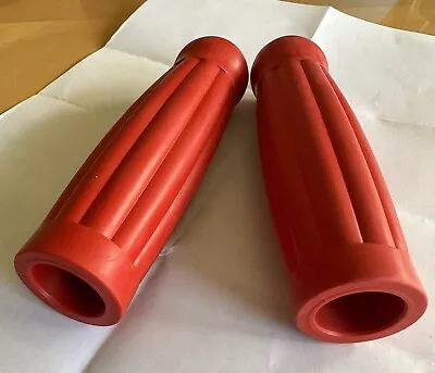 Ball End Grips For Vintage Bicycles Cruisers Rat Rods NEW 7/8  Bars RED • $34.50