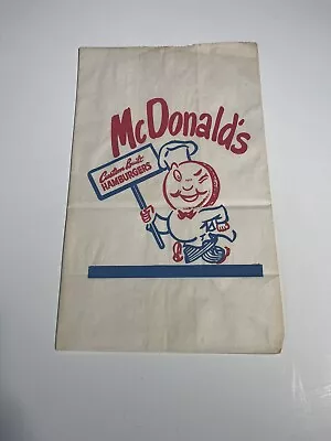 1950 / 60' McDonald's #5 Paper Bag (SPEEDEE Logo) Scarce / Vintage B • $65