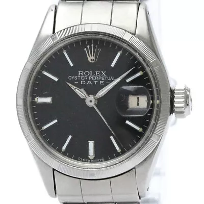 Vintage ROLEX Oyster Perpetual Date 6519 Steel Automatic Ladies Watch BF566827 • $3138