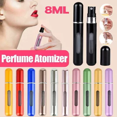 8ml Portable Perfume Atomizer Travel Refillable Bottle Mini Scent Pump Spra Au • $4.99