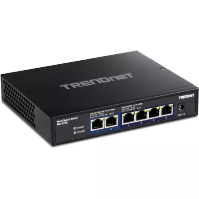 TRENDnet 6-Port 10G Switch 4 X 2.5G RJ-45 Base-T Ports 2 X 10G RJ-45 Ports • $157.55