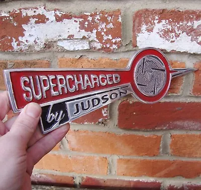 $113.32 • Buy Supercharged By Judson Sign Garage Sign Cast Aluminium Vw Old Speed VAC029