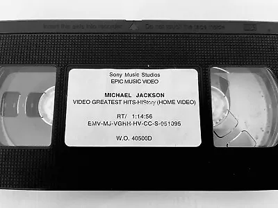 Rare MICHAEL JACKSON History USA Advance Promo VHS Tape 80’s Pop King R&B No CD • $20