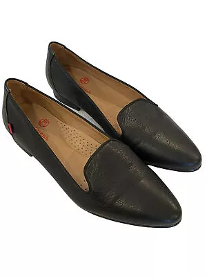 Marc Joseph New York Black Moccasins/Loafers/Leather/Size 7.5 • $28.99