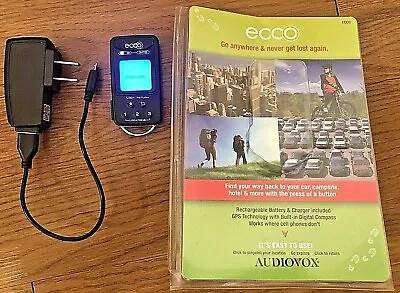£47.10 • Buy Audiovox Ecco Handheld Keychain GPS Rechargeable Open Box Tested Works Good