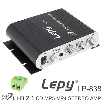 12V Mini Hi-Fi Stereo Amplifier Booster Radio MP3 Player For Car Motorcycle Home • $19.73