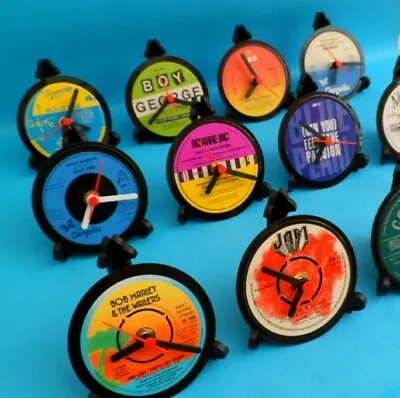 £18.85 • Buy Vinyl Record DESK CLOCKS Made From Upcycled Singles - Artists Starting With 'B'