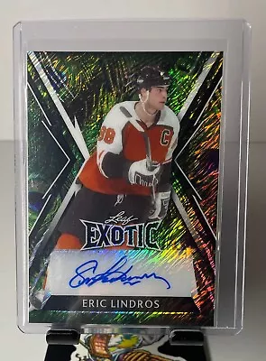 2024 Leaf Metal Exotic Signature Eric Lindros #'d 6/6 !! Auto Autograph Peacock! • $11.50