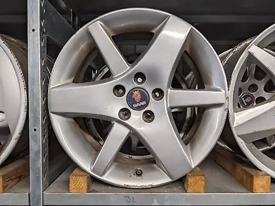 SAAB 9-3 Light Alloy Wheel 5391701 3-Spoke Double 7 X 17 ALU 36 (1998-2003) • $62.17