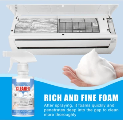 $2.18 • Buy 60ml Air Conditioner Cleaner Foam Spray Cleaning Deodorizer For Home Office AU