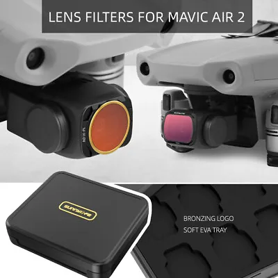 $73.99 • Buy Professional MCUV+CPL+ND4+ND8+ND16+ND32 Camera Lens Filter For DJI Mavic Air 2