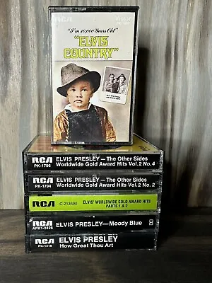 Elvis Presley - Lot Of 6 RCA Cassettes - VG Condition  - 1970s • $22.48