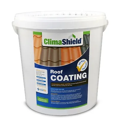 £5.95 • Buy Roof Tile Coating Coloured Sealing Breathable Paint CLIMASHIELD (sample Or 20L)