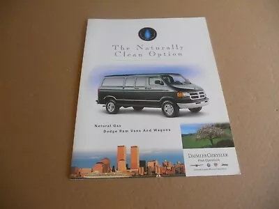 Original 2000 Dodge Ram Van Natural Gas Vehicle Dealership Sales Brochure • $4.95