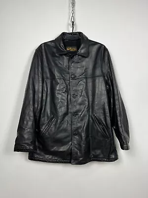 Stewart Vintage Leather Long Jacket Size L • $185