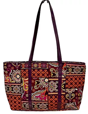 Vera Bradley Safari Sunset Perfectly Patched Zip Top Tote • $34.99