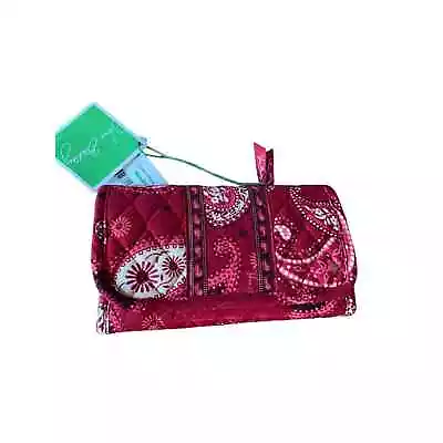 Vera Bradley Mesa Red RETIRED NWT  Phone Wallet Crossbody Strap Purse Bag  • $29.94