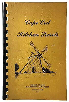 Cape Cod Kitchen Secrets 1972 Monomoy Branch Hospital Aid Spiral Cookbook • $10.95