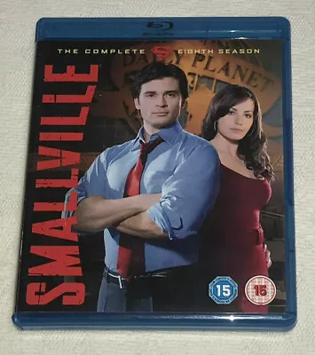 SMALLVILLE : The Complete Eighth Season 8 - 4 Disc BLU RAY Boxset (FREE UK P&P) • £7.49