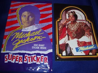 Michael Jackson Topps 1984 Super Sticker Card # 13 New/Sealed • $4.75