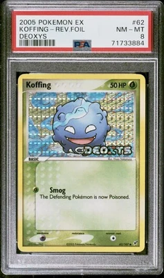 $0.99 • Buy 2005 Pokemon Ex Deoxys 62 Koffing Reverse Holo Psa 8 Nm Mint